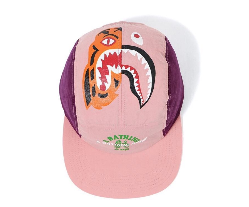 BAPE Tiger Shark Jet Cap Pink - Novelship